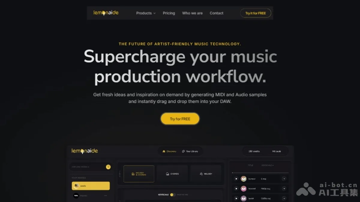 Lemonaid - AI音乐生成工具 | AI工具集