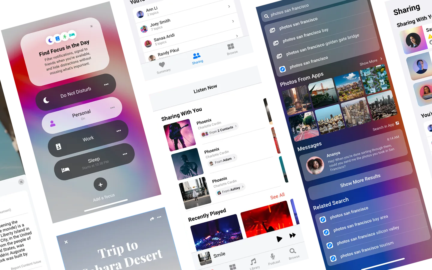 Screenshot of mobile app screens and web pages designed in Uizard